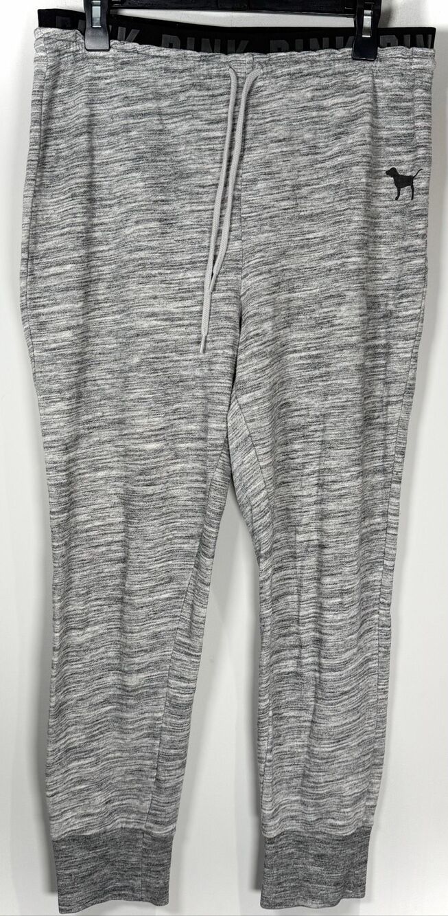 PINK jogger sweat pants size large